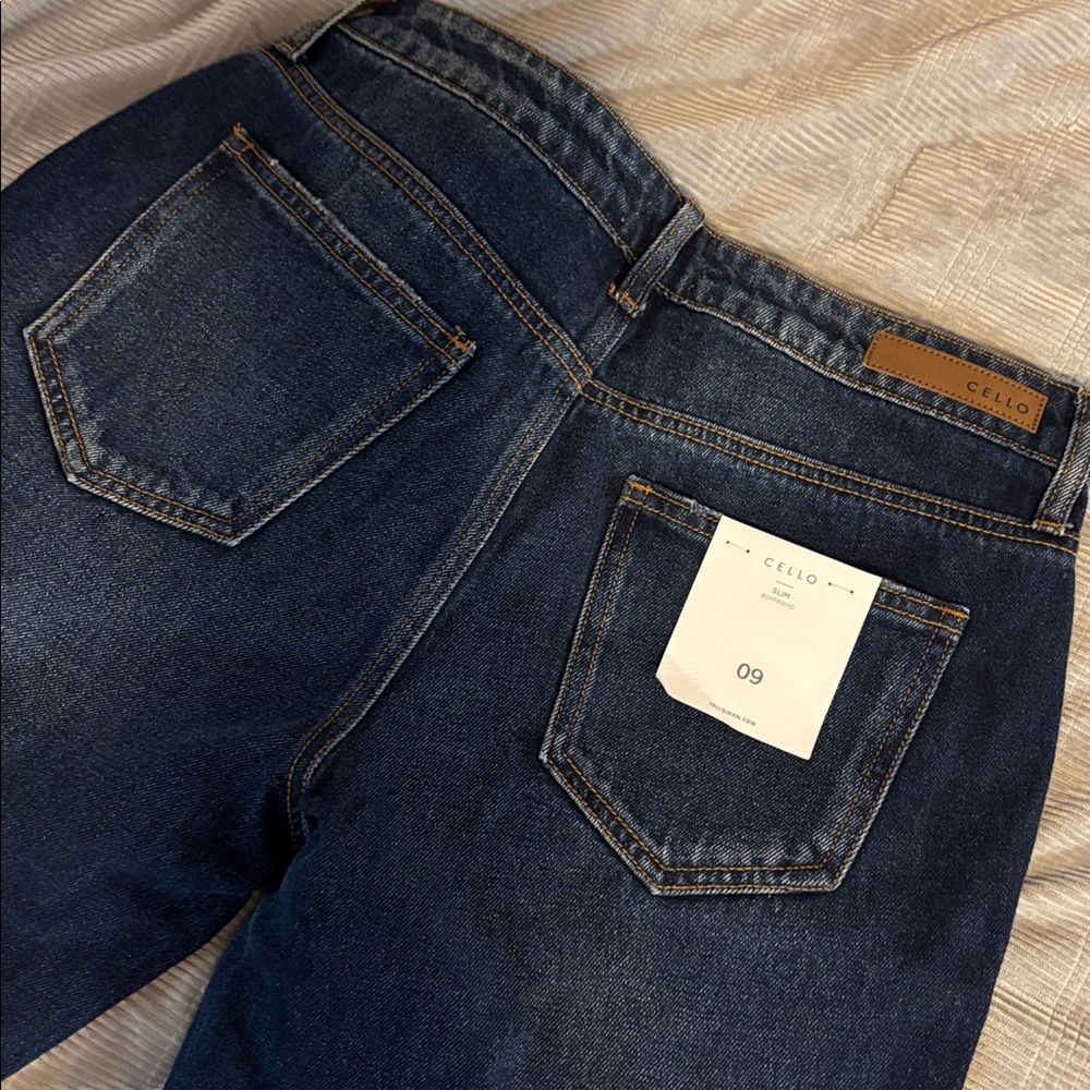 Cello Ripped Dark Blue Jeans - Picture 4 of 5